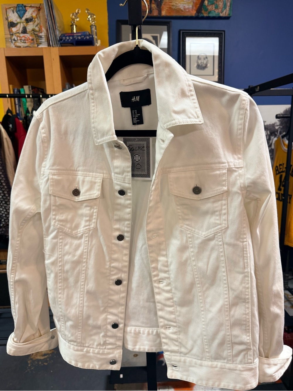 H&M White Denim Jacket